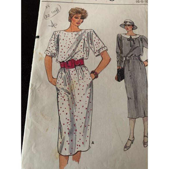 Vogue Misses Dress Sewing Pattern 9281 Sz 6 - 10 - Uncut - Picture 2 of 9